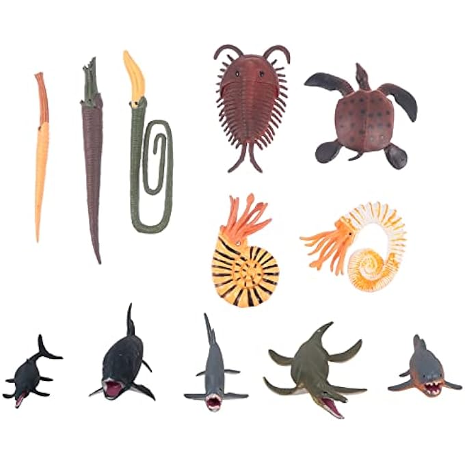 SEA ANIMAL MINIATURES 1 SET/12 PIECES PREHISTORIC CREATRURE SEA COLLECTION FOR TODDLERS SCHOOL FIGURES CHILDREN ANIMAL FROM / SIMULATED SEA ANIMALS TOY - Image 1